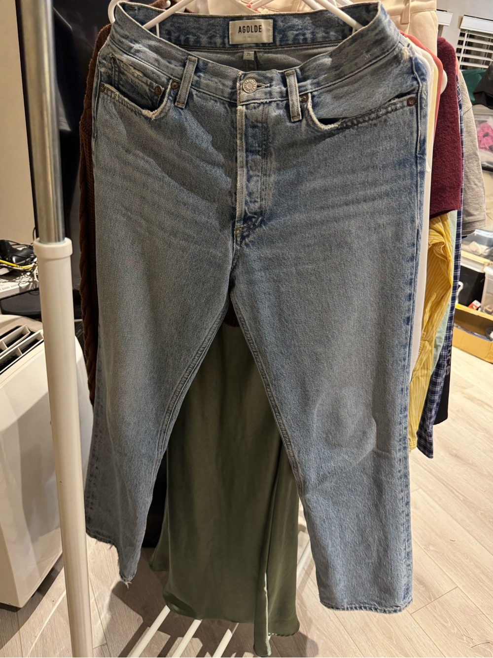 AGOLDE Light Blue High-Rise Women’s Jeans Size 25